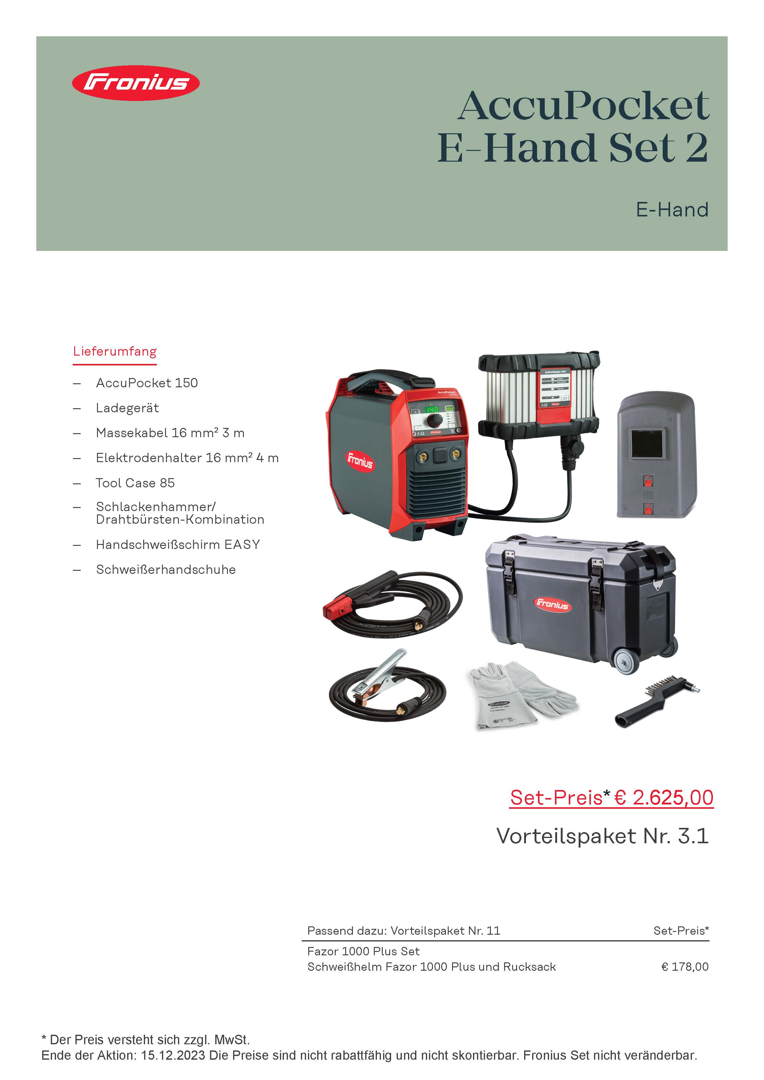 Paket 3.1: AccuPocket E-Hand