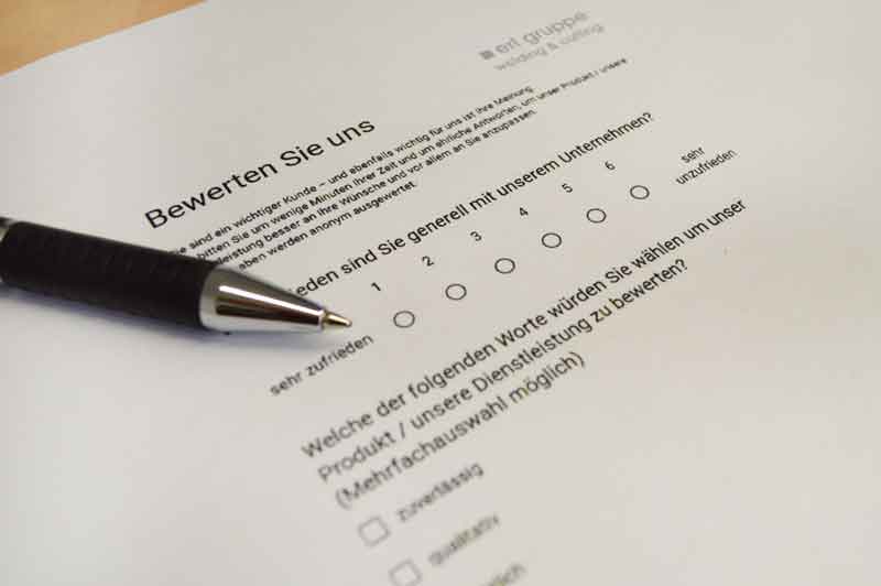 Kundenzufriedenheitsumfrage